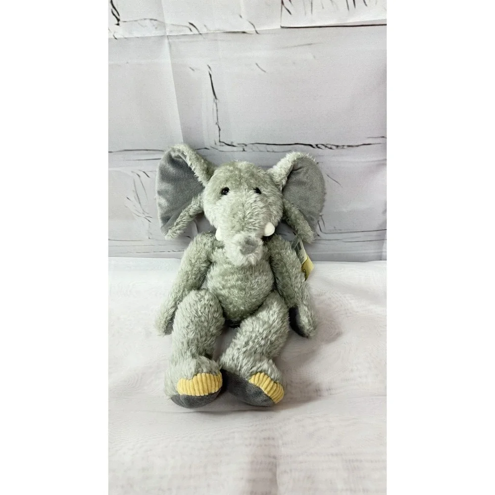 VTG Vintage Russ Berrie TUSKS Plush Grey Elephant 14